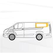 Baie Sunvan Ford Transit Custom de 2013 à 2023 : Fixe arrière gauche (L2) (porte non coulissante) à partir de 2013