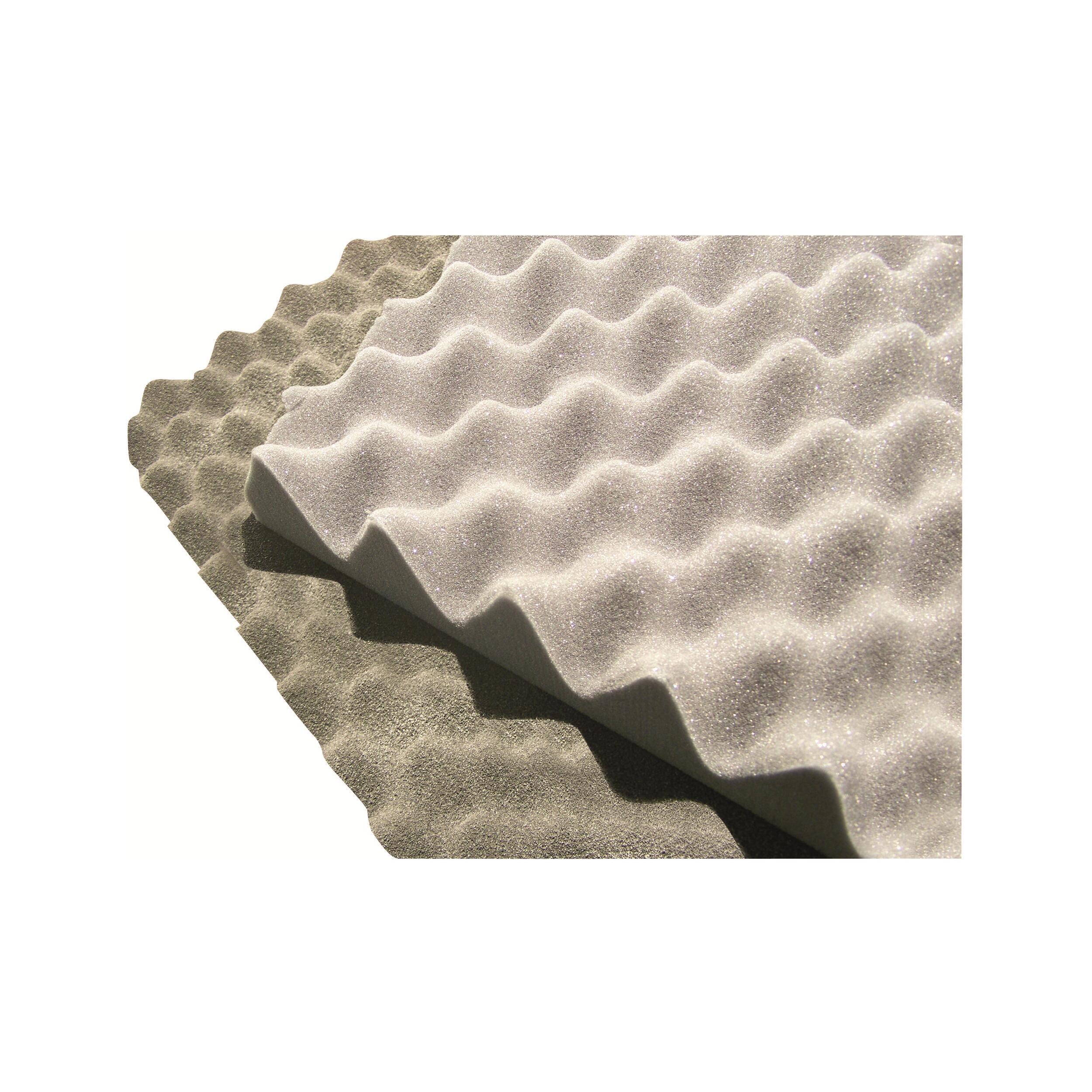 Plaque de mousse insonorisante alvéolée : Insonorisant coque d'oeuf M4