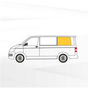 Baie Sunvan Volkswagen T5/T6 : Fixe arrière gauche (L1) Full Sérigraphie