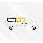 Baie Sunvan Renault Trafic 3 : Coulissante avant droit (L1/L2)