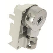 Flasque gauche : Embout d'extrémité gauche couleur blanche