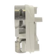 Flasque gauche : Embout d'extrémité gauche couleur blanche