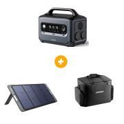 Pack Power station + sacoche + panneau solaire : Power station GS600