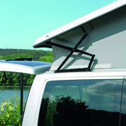 Toit relevable pour véhicule VW T5/T6/T6.1 : sca 194 de dimension L1 H1 avec ouverture Avant et Kit lit intégré de type Lattes