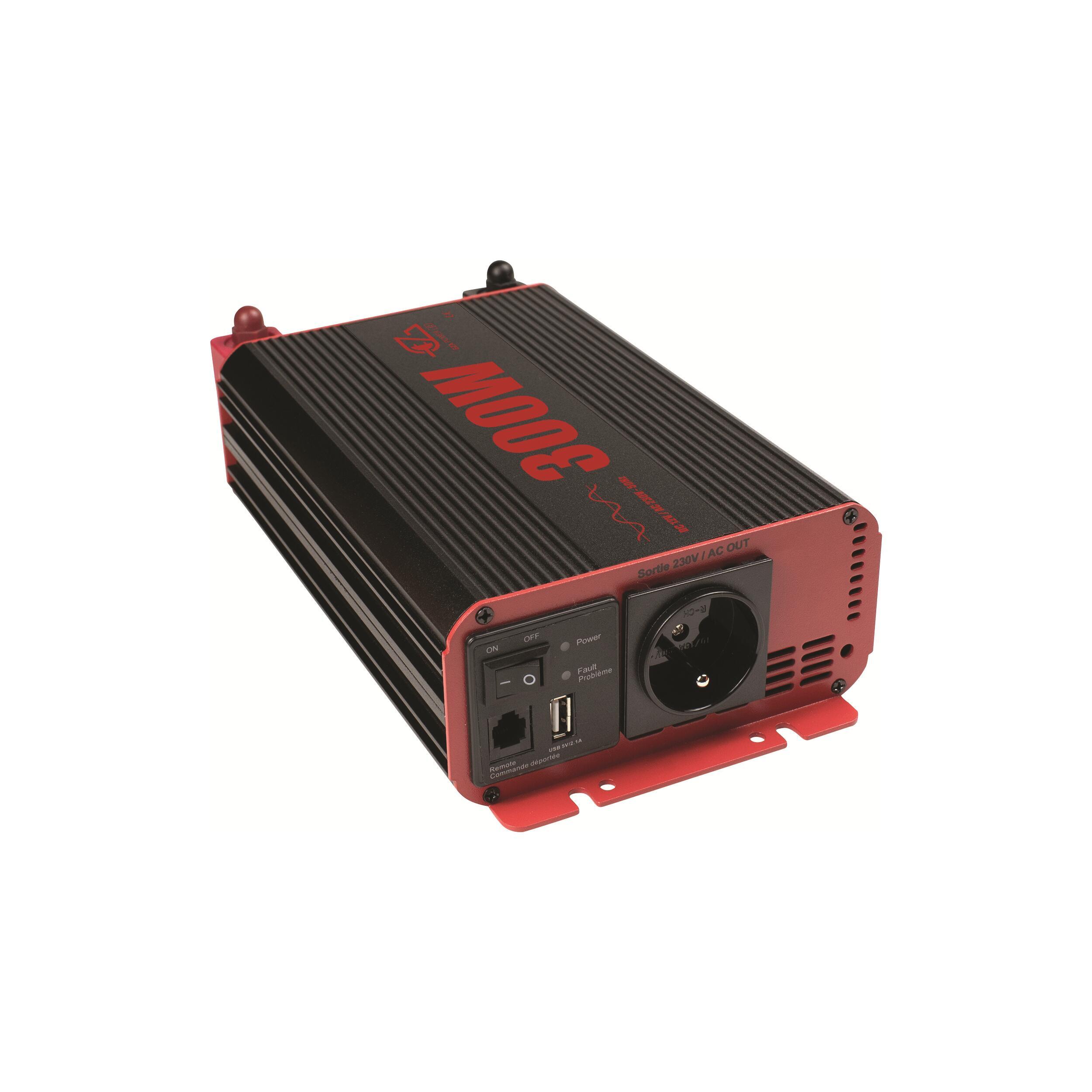 Convertisseur Pur-sinus / Prise Schuko : 300W