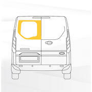 Baie Sunvan Ford Transit Custom de 2013 à 2023 : Fixe porte arrière gauche (L1/L2)