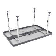 Table rectangulaire grise : AL-247 en aluminium 110 x 70 cm