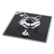 Réchaud à gaz encastrable en verre crystal : 1 Feu 290x325