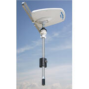 Teleplus antenne TV directionnelle Double polarité avec VHF, UHF V/O & amplificateur AT412 5G : Mât  51cm, sans support mural