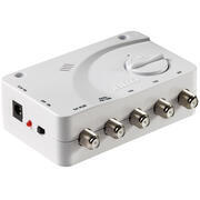 Teleplus antenne TV directionnelle Double polarité avec VHF, UHF V/O & amplificateur AT412 5G : Mât  165cm