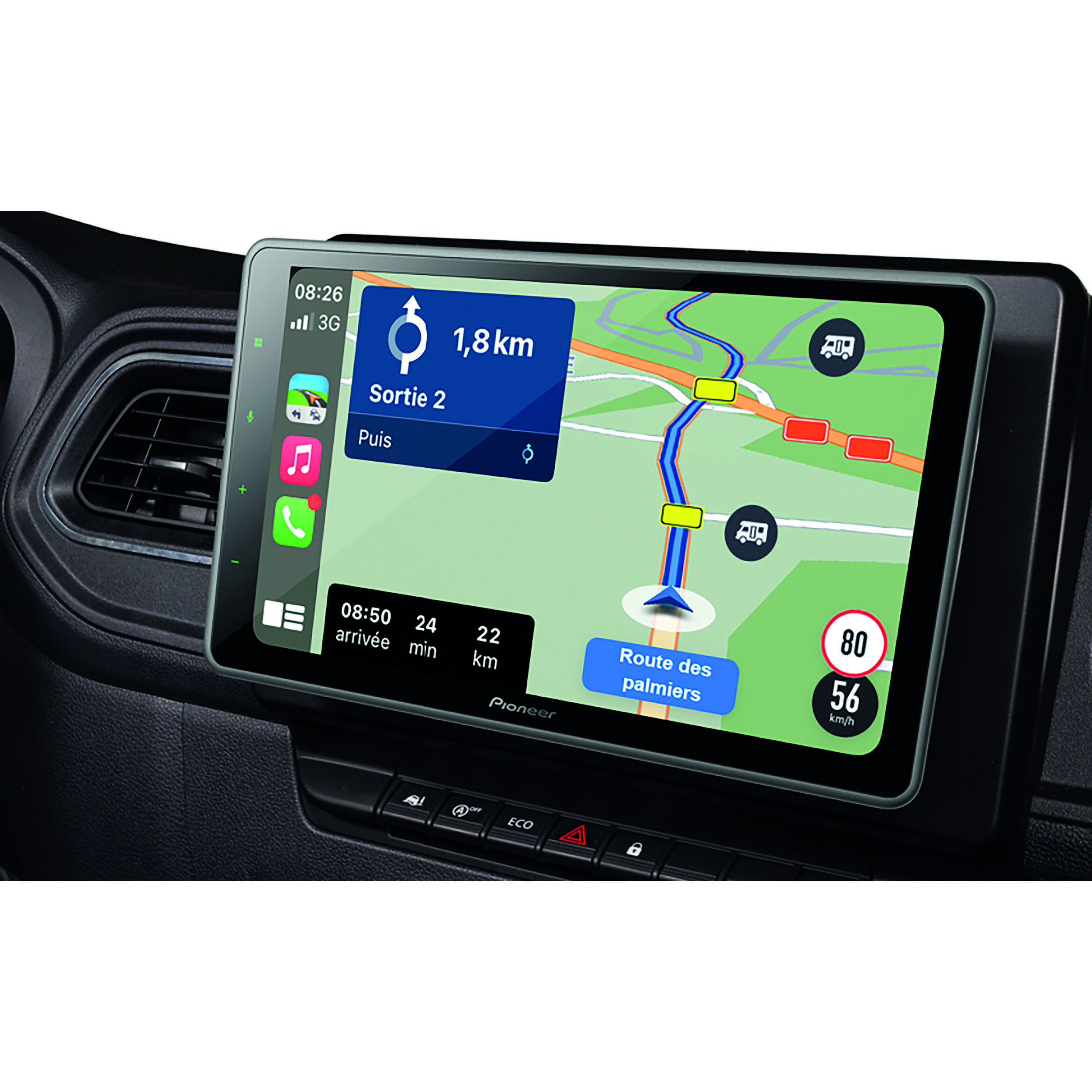 Tablette multimédia avec écran tactile : RENAULT MASTER à partir de 2020 (véhicule sans radio d’origine ou avec simple radio d’origine)