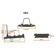 Plateforme coulissante SB3 pour coffre de transport BX1