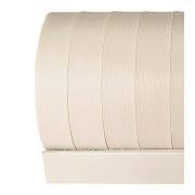 Rideau de porte en similicuir : 100 x 230 cm coloris crème