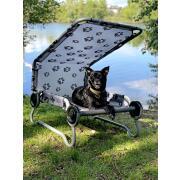 Lit pour animaux avec toit Dog-Bed : Largeur 126