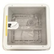 Lanterneau 28x28 avec ventilateur : Blanc