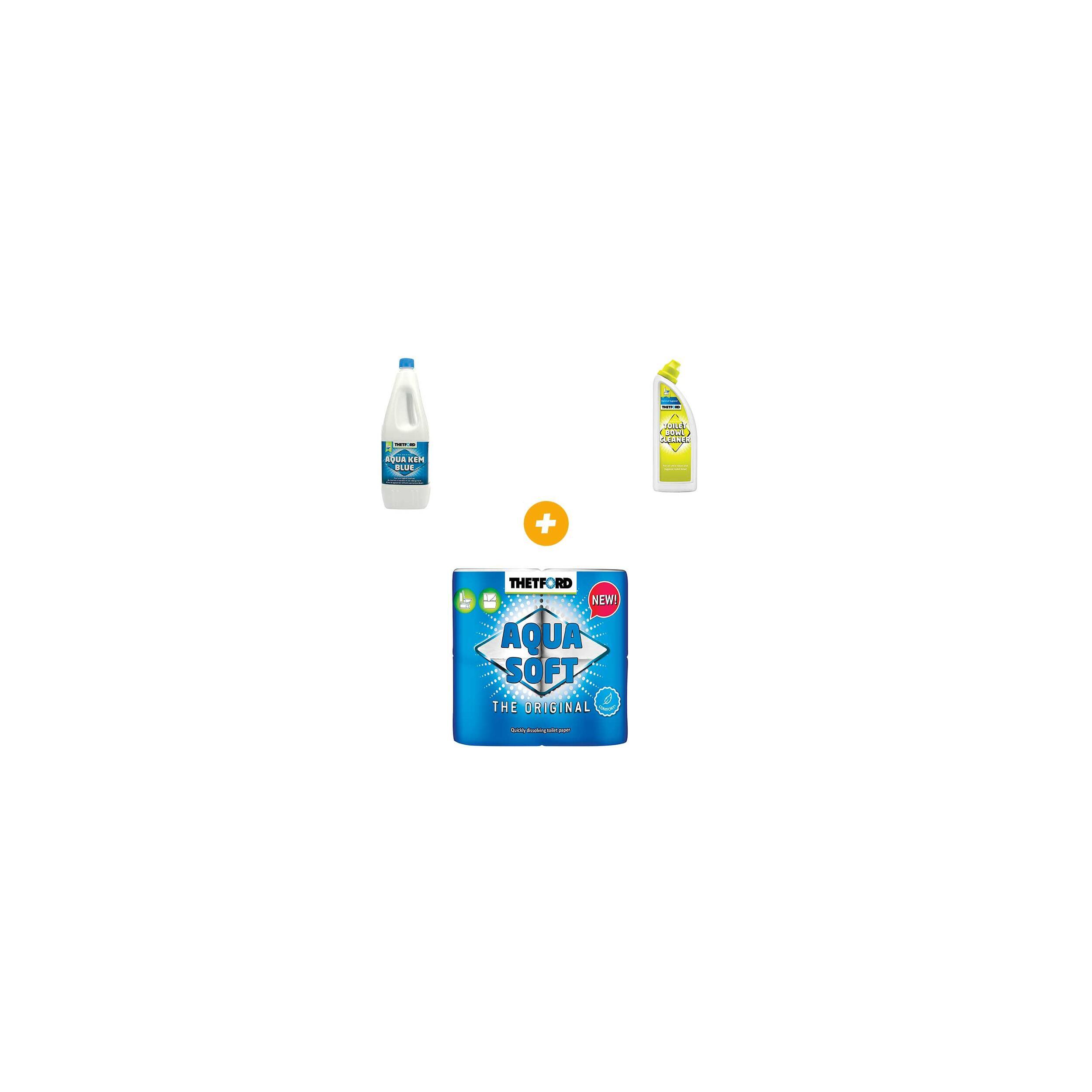 Pack Aqua Kem + Aqua soft +  Nettoyant pour cuvette