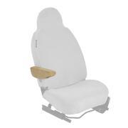 Jeu de 2 housses d'accoudoirs en tissu éponge : Beiges