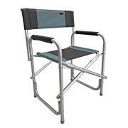 Fauteuil directeur Havana : Coloris  Bleu Clair / Gris