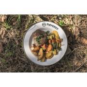 Lot de 2 assiettes en émail