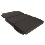 Banquette-lit coulissante ISOFIX revêtement noir/noir : 3 passagers - 126 cm - base haute