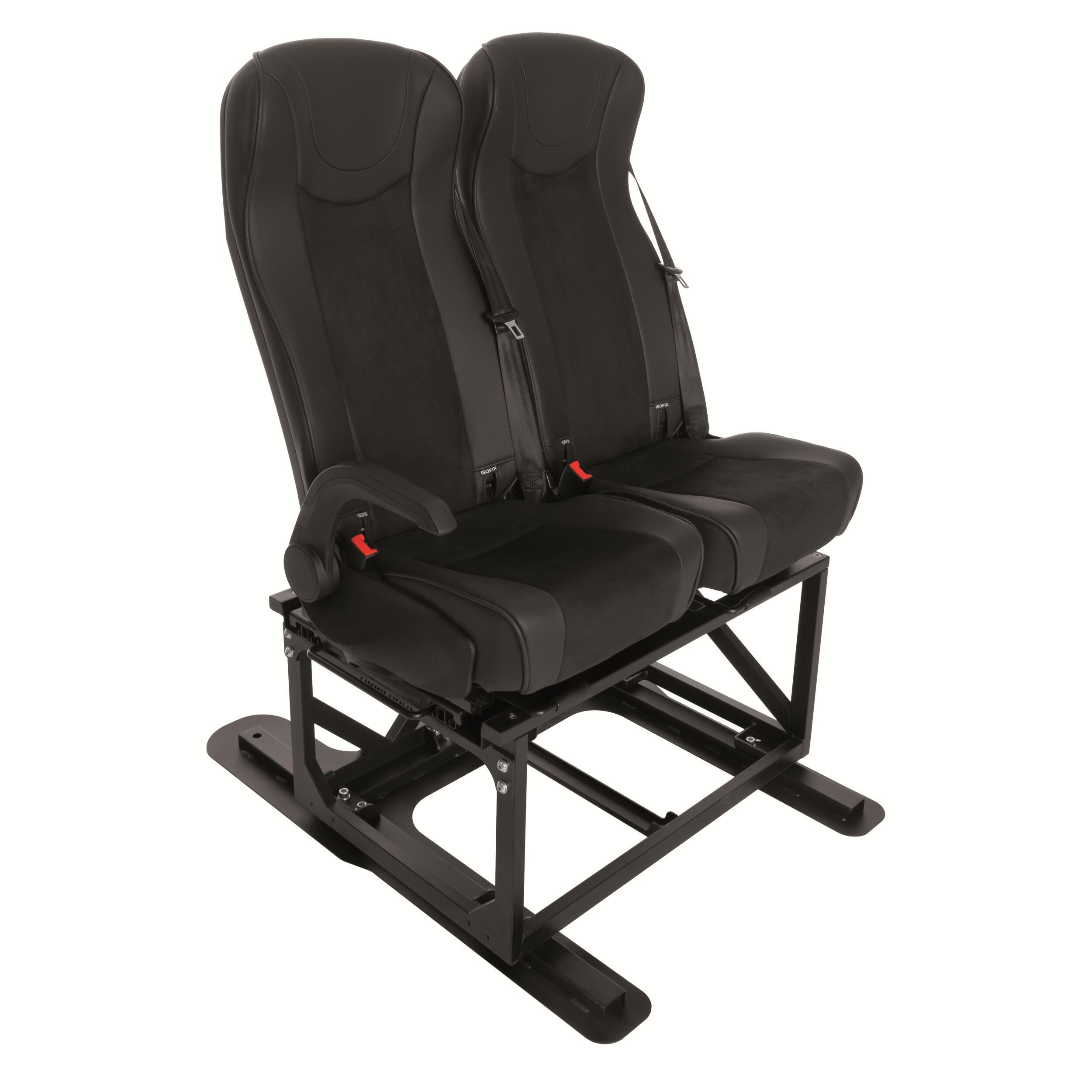 Banquette fixe RAM03 sans accoudoirs avec ISOFIX