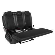 Banquette-lit coulissante ISOFIX revêtement noir/noir : 3 passagers - 120 cm - base haute