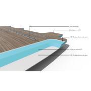Plancher composite monobloc VW T5/T6 : L2 - 4 rails - Yellowstone