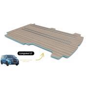 Plancher composite monobloc Ford Custom Transit 2013 - 2023 : L1 - 4 rails - Weathered Teak & Ebony