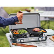 Réchaud à gaz 2 feux Camping Kitchen Grill & Go R