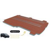 Plancher composite monobloc Expert3/Jumpy3/Scudo/Vivaro/Proace : L3 - 4 rails - Teak & Ebony