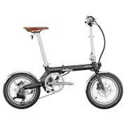 Vélo à assistance électrique pliant 16'' Morning Origins : Noir Satin Edition Vintage