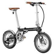 Vélo à assistance électrique pliant 16'' Morning Origins : Noir Satin Edition Vintage