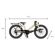 Vélo à assistance électrique pliant 24'' Evening Origins : Sable Chaud