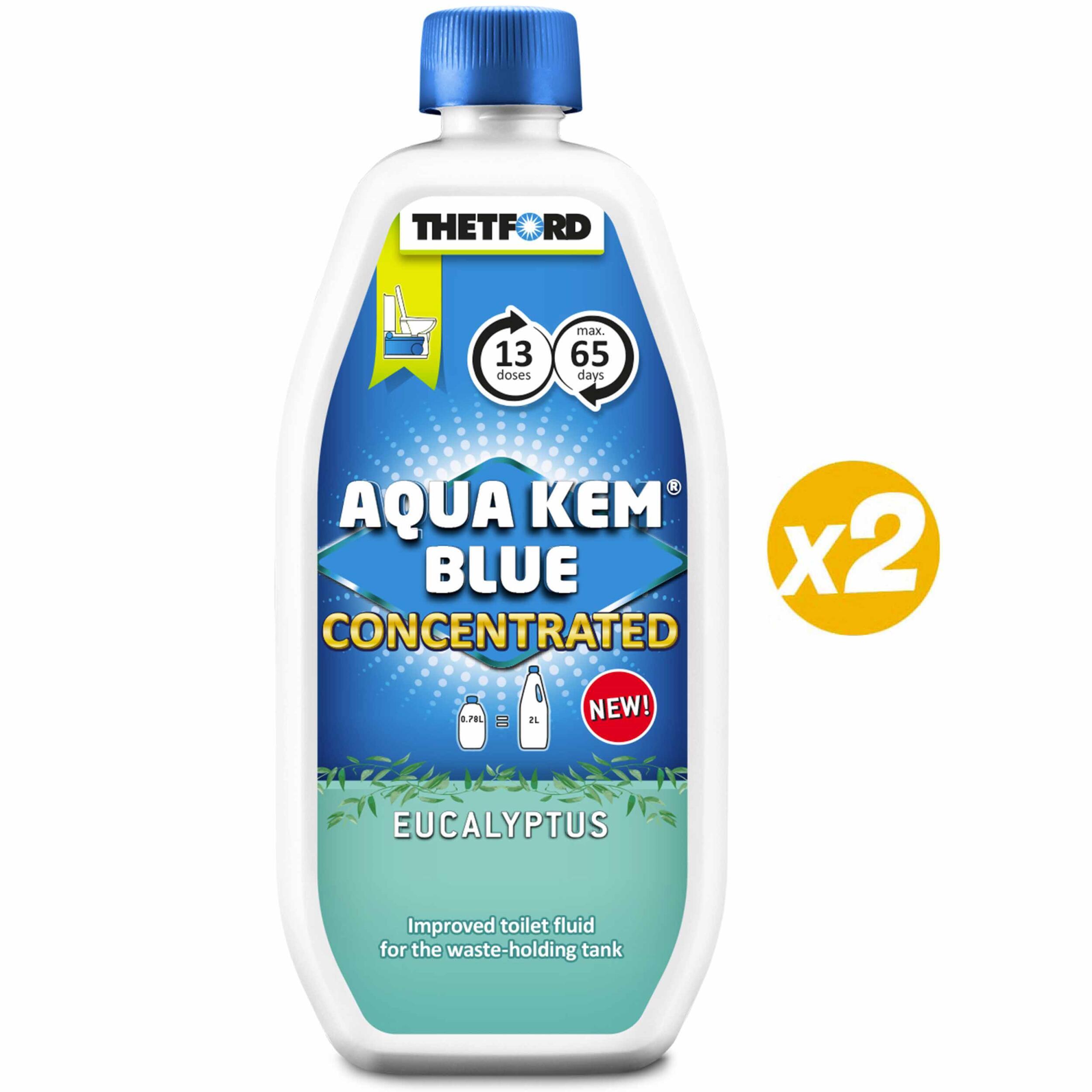 2 Aqua-Kem Bleus concentrés- Bleus eucalyptus