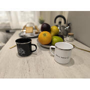 Set de 2 mugs en acier émaillé