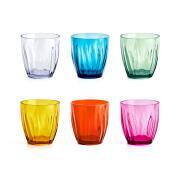 Set de six verres Aqua multicolores