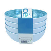 Pack 4 bols mélamine Céleste