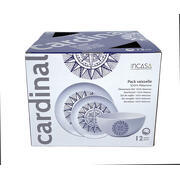 Pack vaisselle mélamine 12 pièces Cardinal