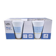 Pack 4 mugs mélamine Olympia