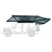 Store latéral : Allongé - Gauche 270° Leaf 200 cm gris