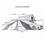 Annexe pour tente de toit Eclipse