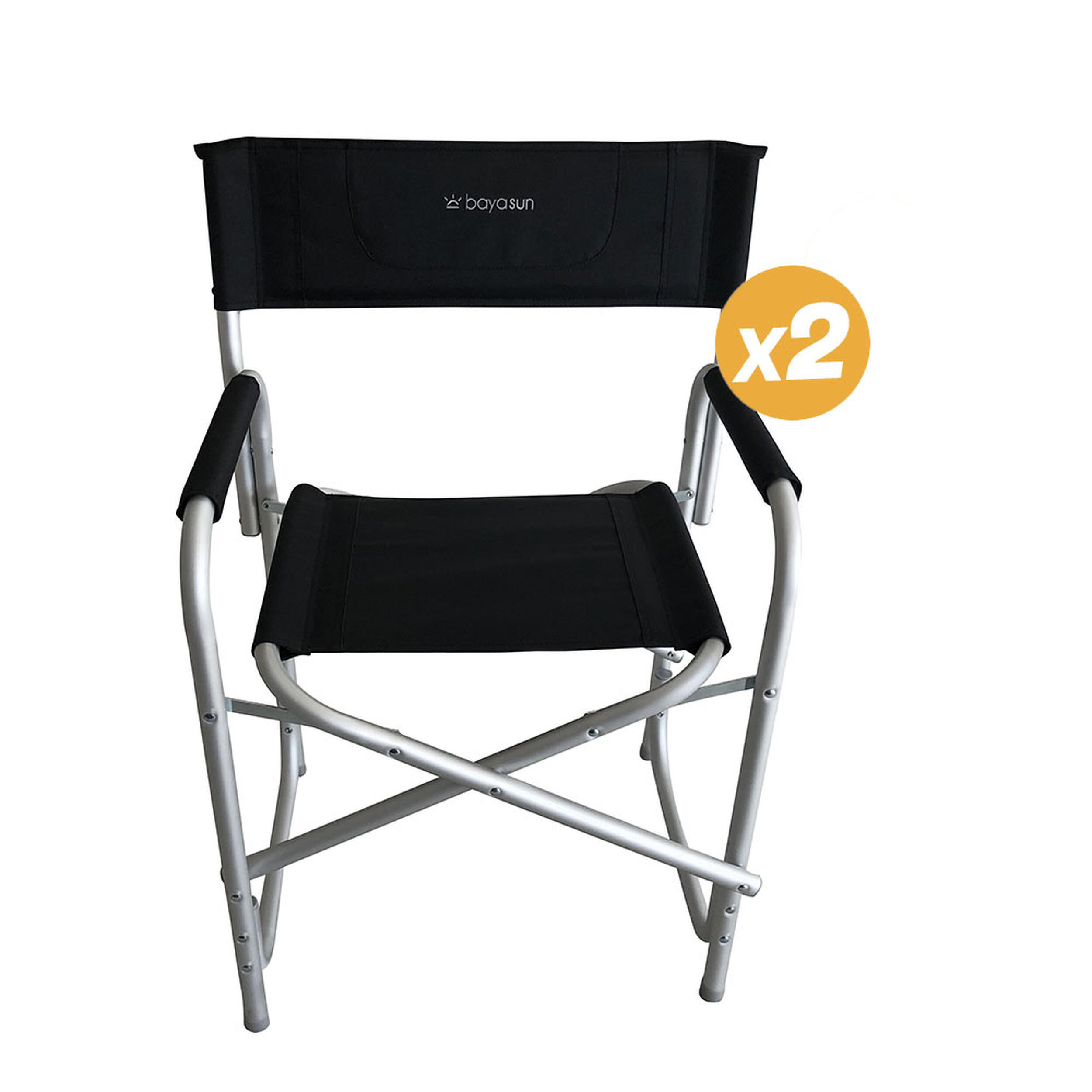 2 Fauteuils Director Bayasun - Black
