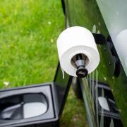 Porte-rouleau de papier toilette aimanté avec bande métallique