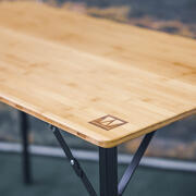 Table de camping Bambou