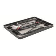 Table rectangulaire grise