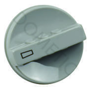 thermostat bouton tournt gris argenté