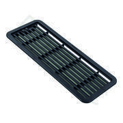 grille ventilation fond gris