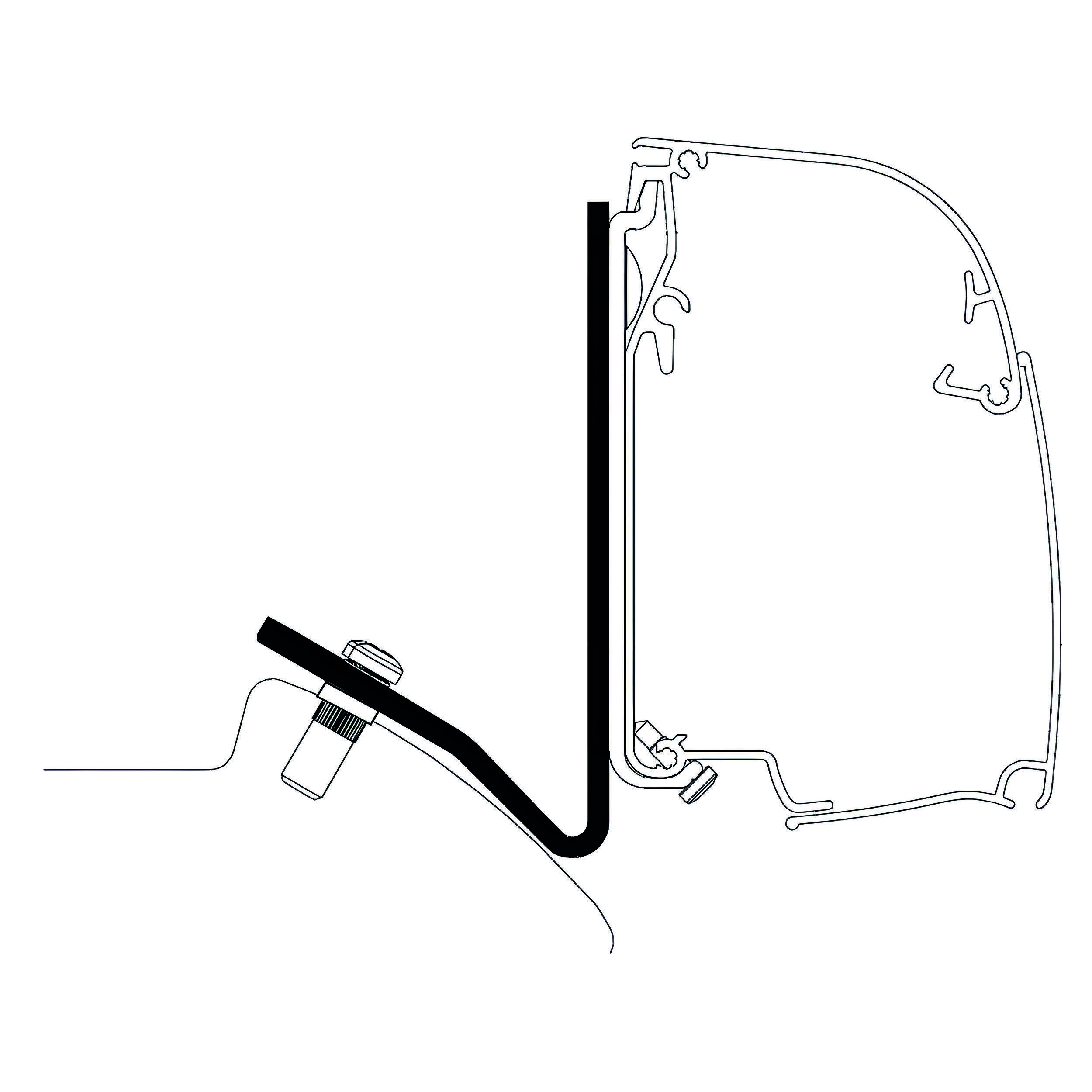 Adaptateur Omnistor 5200 : Mercedes Sprinter pour toit relevable