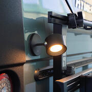 Lampe murale magnétique avec adaptateur mural noir