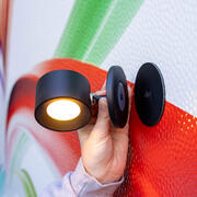 Lampe murale magnétique avec adaptateur mural noir
